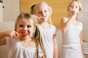 Brossage en famille la technique est maîtrisée!!!