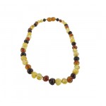 Collier d'ambre monté en chute multi