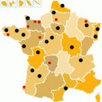 Carte des Lactariums de France
